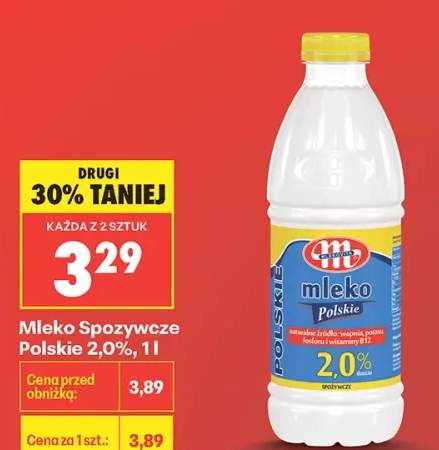 Mleko Spożywcze Polskie 2,0% Mlekovita