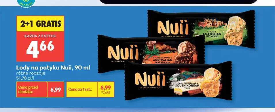 Lody na patyku Nuii Cream & Anatolian Pistachio