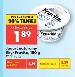 Jogurt naturalny Skyr Fruvita