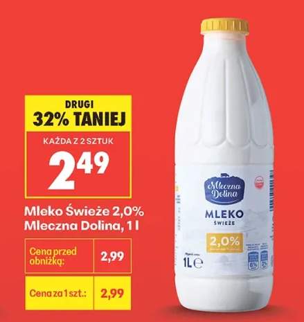 Mleko Świeże 2,0% Mleczna Dolina
