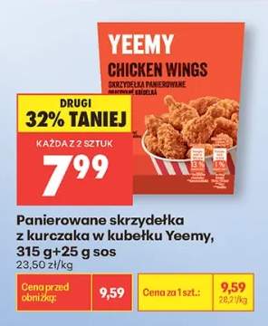 Panierowane skrzydełka z kurczaka w kubełku Yeemy