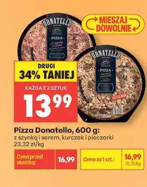 Pizza Donatello kurczak i pieczarki