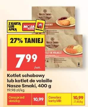 Kotlet schabowy lub kotlet de volaille Nasze Smaki