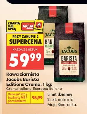 Kawa ziarnista Jacobs Barista Editions Crema Italiano
