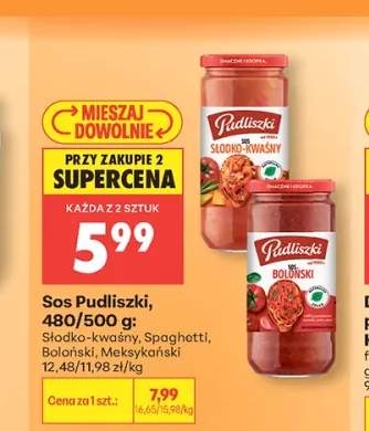 Sos Słodko-kwaśny Pudliszki 480/500g
