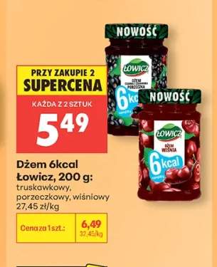 Dżem 6kcal porzeczkowy Łowicz