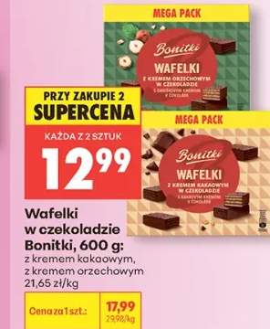 Wafelki w czekoladzie Bonitki