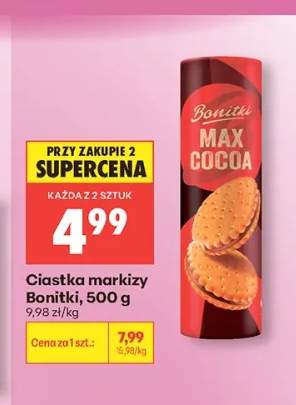 Ciastka markizy Bonitki MAX COCOA