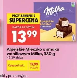 Alpejskie Mleczko o smaku waniliowym Milka