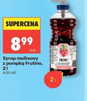 Syrop malinowy z pompką Frutino