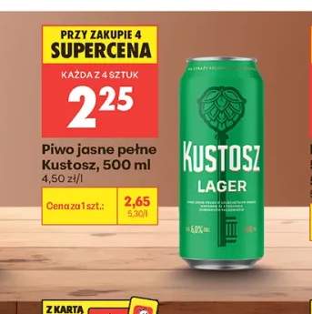 Piwo jasne pełne Kustosz