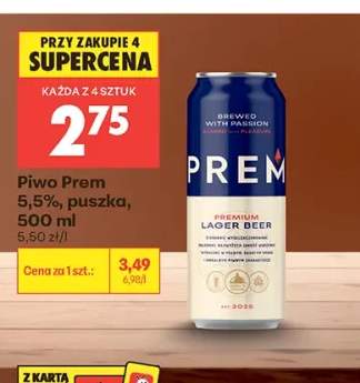 Piwo Prem 5,5% puszka