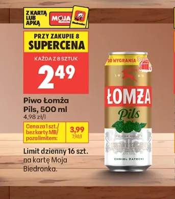Piwo Łomża Pils