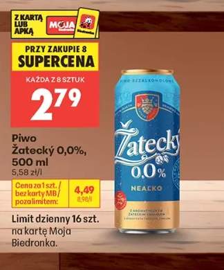 Piwo bezalkoholowe Žatecký 0,0%