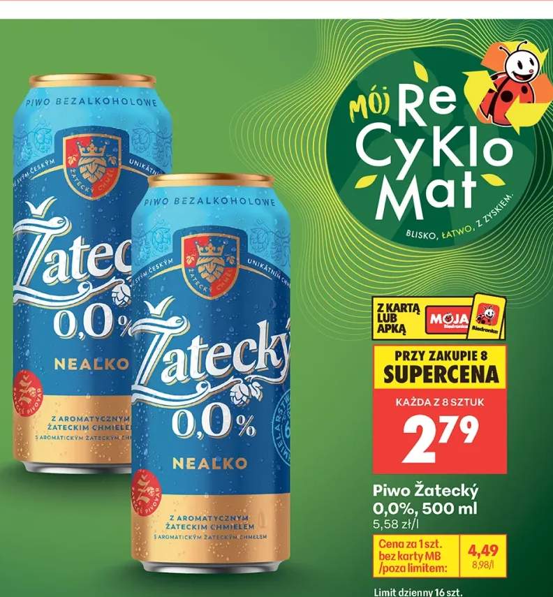 Piwo bezalkoholowe Žatecký 0,0%