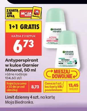 Antyperspirant w kulce Garnier Mineral