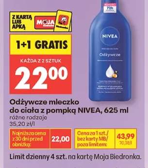 Odżywcze mleczko do ciała z pompką NIVEA