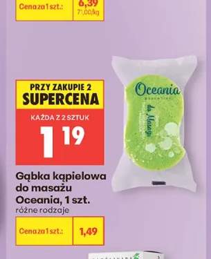 Gąbka kąpielowa do masażu Oceania