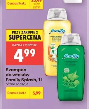 Szampon do włosów Family Splash z pokrzywą