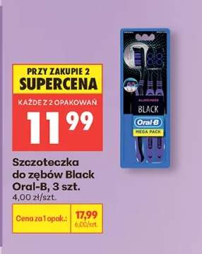 Szczoteczka do zębów Black Oral-B 3-pak