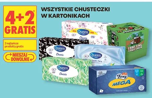Chusteczki w kartonikach Minecraft