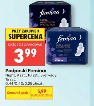 Podpaski Femina Ultra Night Total Protection