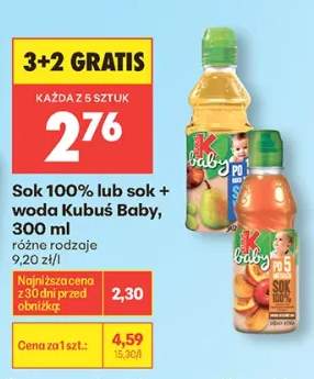 Sok + woda Kubuś Baby 300ml