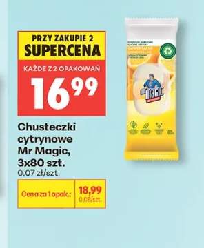 Chusteczki cytrynowe Mr Magic 3-pak