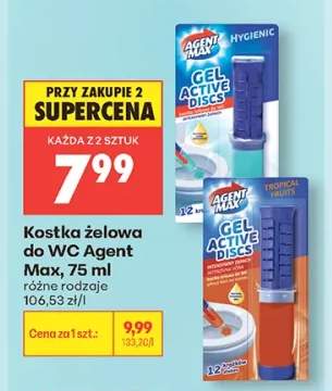 Kostka żelowa do WC Agent Max