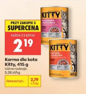 Karma dla kota Kitty kurczak i cielęcina
