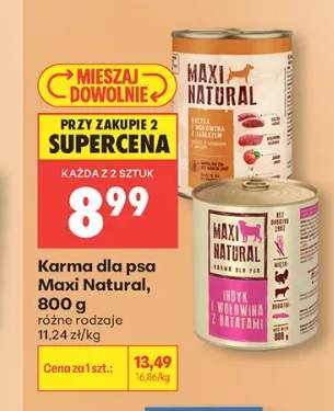 Karma dla psa Maxi Natural kaczka z wołowiną z jabłkiem