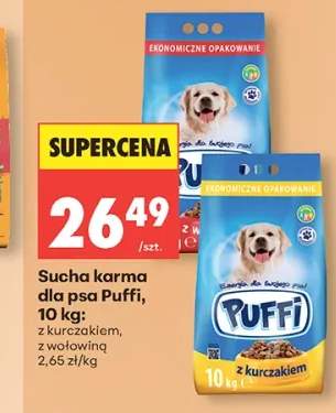 Sucha karma dla psa Puffi z kurczakiem
