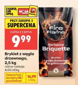 Brykiet z węgla drzewnego Fire & Flame 2,5kg
