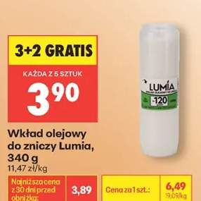 Wkład olejowy do zniczy Lumia 340g
