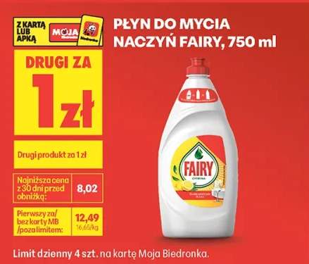 Płyn do mycia naczyń Fairy Cytryna