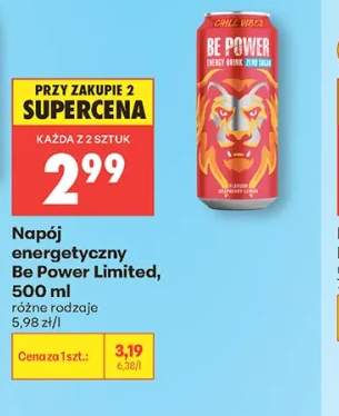Napój energetyczny w puszce zero cukru Dzik mojito
