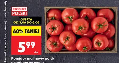 Pomidor malinowy polski układany na wagę