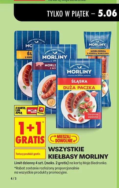 Kiełbasa Morlińska z szynki Morliny