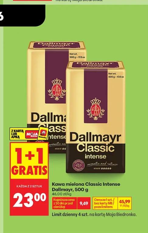 Kawa mielona Dallmayr Classic Intense