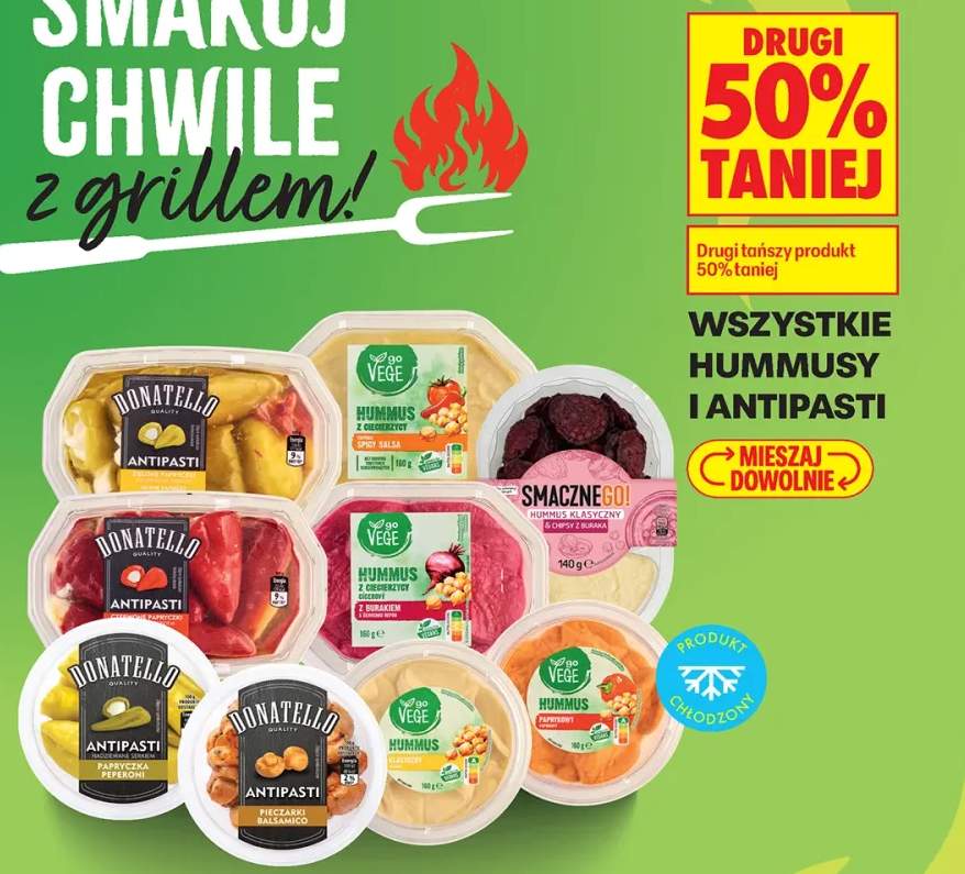Hummus z ciecierzycy spicy salsa go Vege 160 g