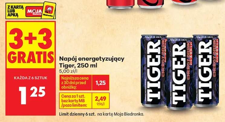 Napój energetyzujący Tiger