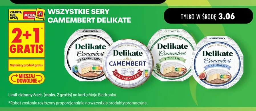 Ser Camembert Delikate naturalny