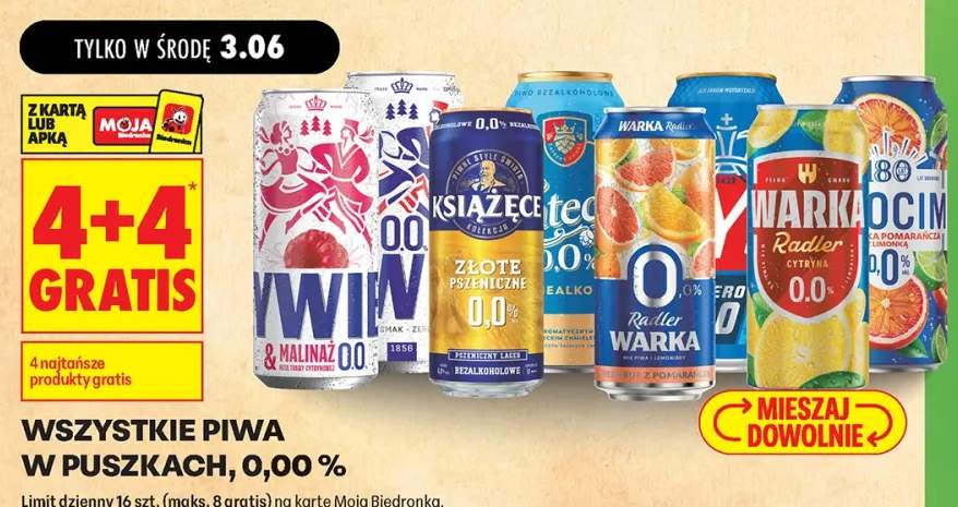 Piwo bezalkoholowe w puszkach