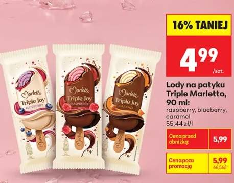 Lody na patyku Triple Marletto caramel
