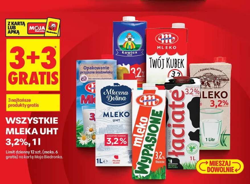 Mleko UHT Twój Kubek Mlekovita 3,2%