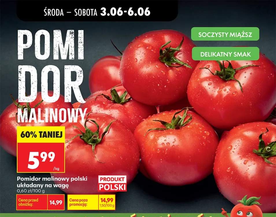 Pomidor malinowy polski układany