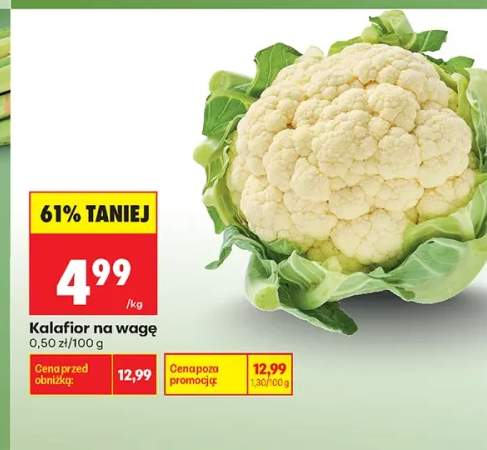Kalafior na wagę