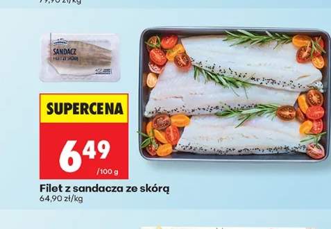 Filet z sandacza ze skórą