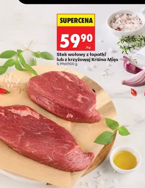 Stek wołowy z łopatki Kraina Mięs