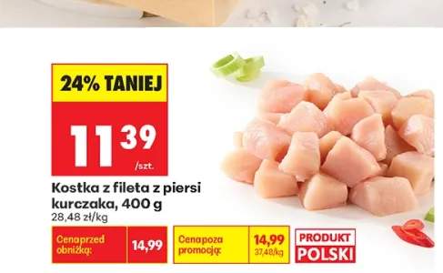 Kostka z fileta z piersi kurczaka